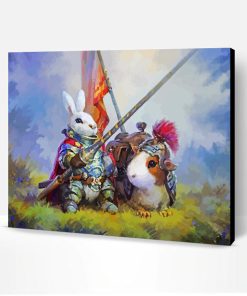 Warrior Guinea Pigs Paint By Number