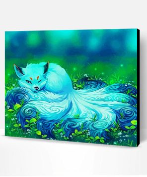Adorable Blue Fox Paint By Number