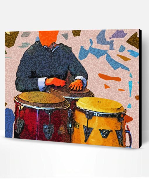 Aesthetic Conga Drum Art Paint By Numbers