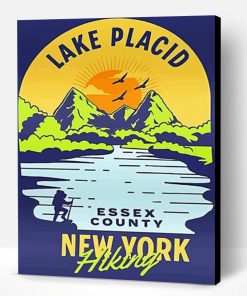 Aesthetic Lake Placid New York Paint By Numbers