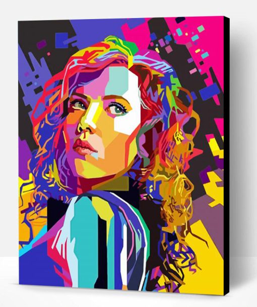 Aesthetic Scarlett Johansson Pop Art Paint By Numbers