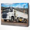 Aesthetic White Volvo Truck Paint By Numbers