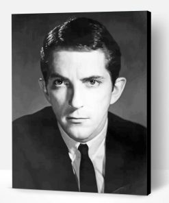Black And White Young Jonathan Frid Paint By Numbers