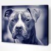 Black And white Blue Staffy Paint By Number