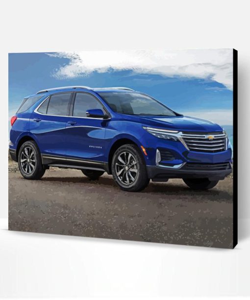 Blue Chevy Equinox Paint By Numbers