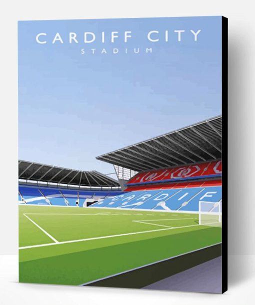 Cardiff City Stadium Poster Paint By Numbers