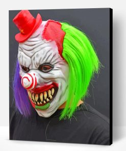 Clown Halloween Paint By Numbers