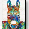 Colorful Donkey Paint By Numbers