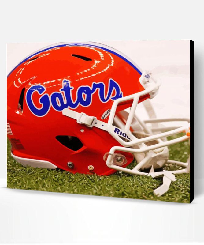 Florida Gators Football Helmet Paint By Numbers