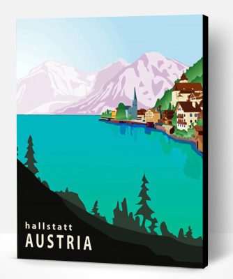 Hallstatt Poster Paint By Numbers