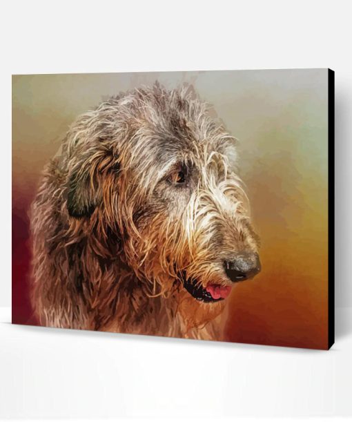 Irish Wolfhound Head Paint By Number