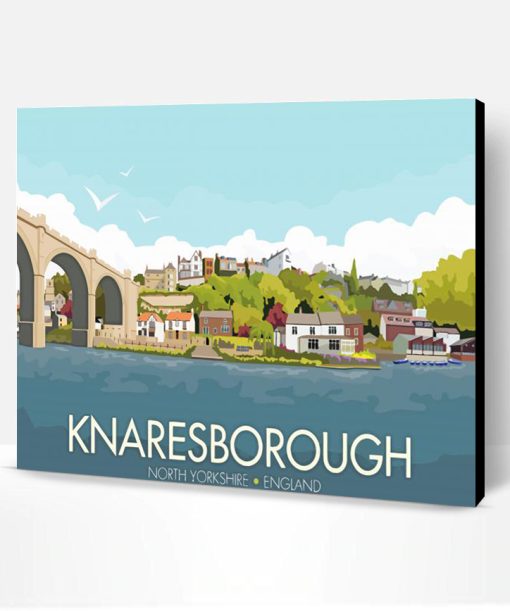 Knaresborough North Yorkshire Poster Paint By Numbers