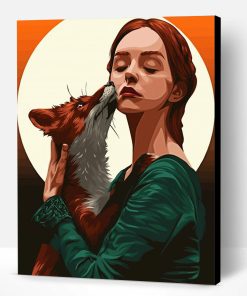 Lady With Fox Art Paint By Number
