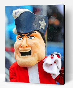 New England Pat Patriot Mascot Paint By Numbers
