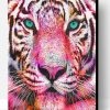 Pink Tiger Animal Paint By Numbers