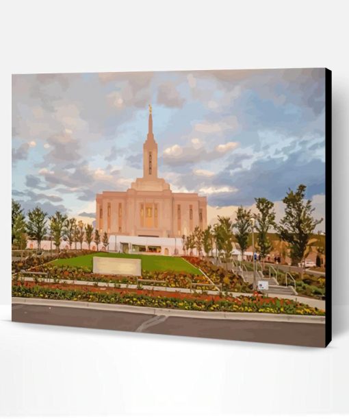 Pocatello Idaho Temple Paint By Numbers