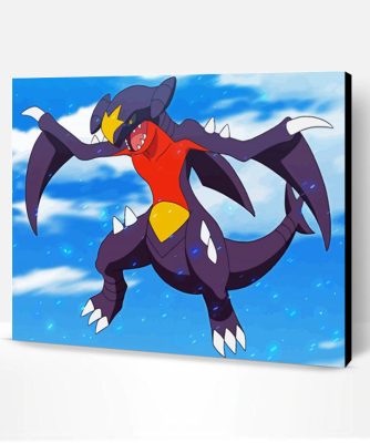 Pokemon Garchomp Paint By Numbers