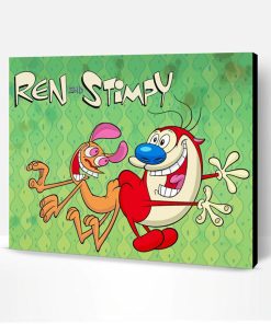 Ren And Stimpy Poster Paint By Number