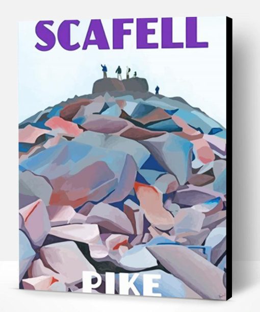 Scafell Pike Illustration Poster Paint By Numbers