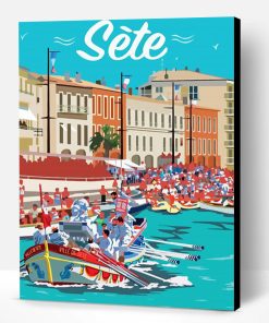 Sete France Poster Paint By Numbers