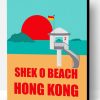 Shek O Beach Hong Kong Poster Paint By Number