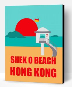 Shek O Beach Hong Kong Poster Paint By Number