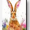 Splatter Rabbit Animal Paint By Numbers