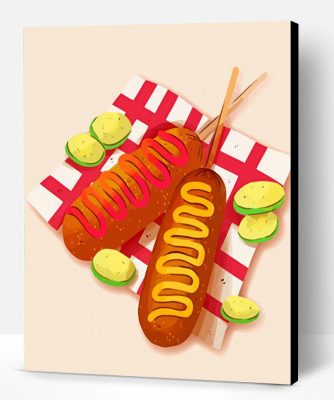 The Corn Dog Paint By Numbers