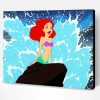 The little Mermaid On Rock Paint By Number