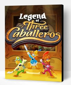 The Three Caballeros Poster Paint By Number