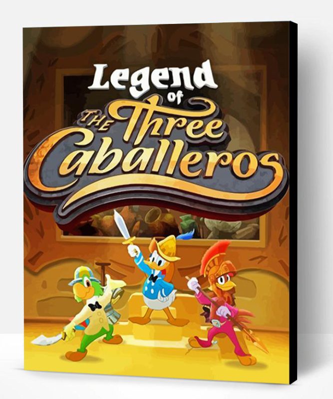 The Three Caballeros Poster Paint By Number