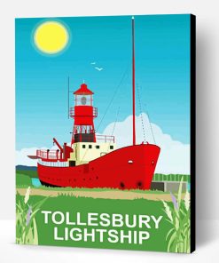 Tollesbury Lightship Poster Paint By Number