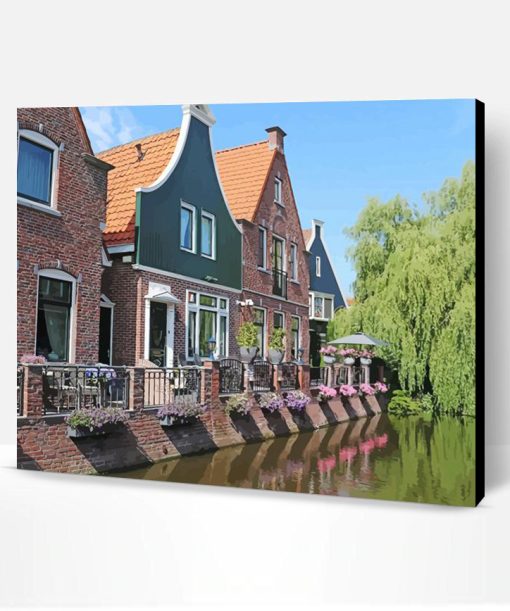 Volendam Town Buildings Paint By Number