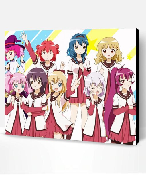 Yuru Yuri Anime Characters Paint By Number