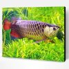 Aesthetic Arowana Illustration Paint By Numbers