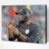 Aesthetic Football Coach Mike Tomlin Paint By Numbers