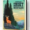 Aesthetic Great Smoky Mountains National Park Poster Paint By Numbers