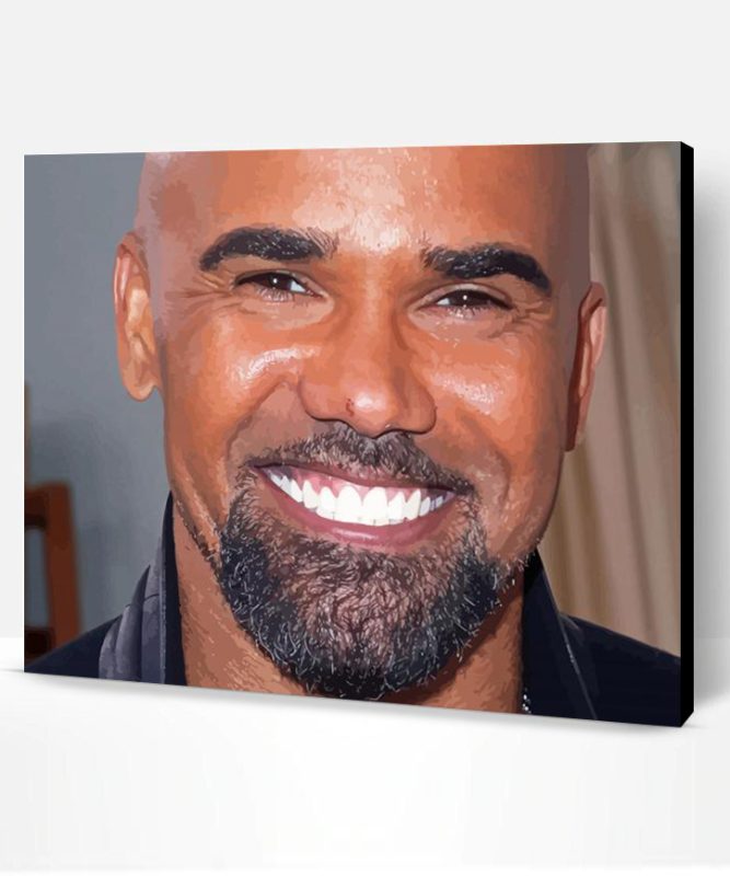 Close Up Shemar Moore Paint By Numbers