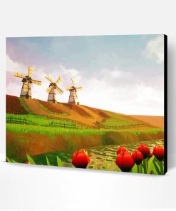 Cool Netherlands Countryside Art Paint By Number