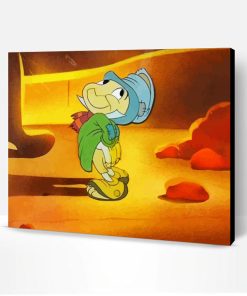 Cute Jiminy Cricket Paint By Numbers