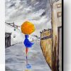 Girl With A Yellow Umbrella Paint By Numbers