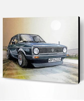 Old Vw Golf Art Paint By Number