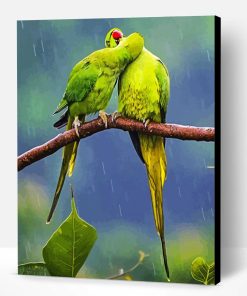 Romantic Birds In Rain Paint By Number