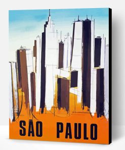 Sao Paulo Poster Paint By Numbers