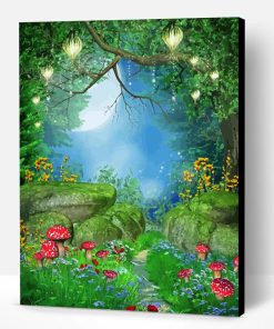 Spring Fantasy Forest Garden Paint By Numbers