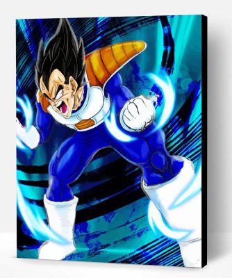 Vegeta Powering Up Paint By Number