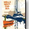 Wells Next The Sea Poster Illustration Paint By Number