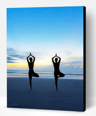 Yoga Body Silhouette Paint By Number