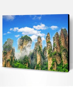 Zhangjiajie Avatar Mountains China Paint By Number