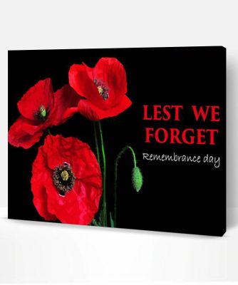 Remembrance Day Quote Paint By Numbers